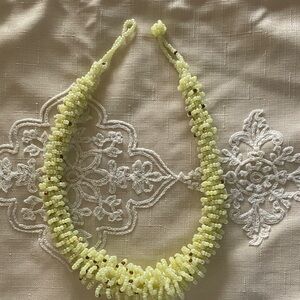 Elegant Cream Beaded Necklace